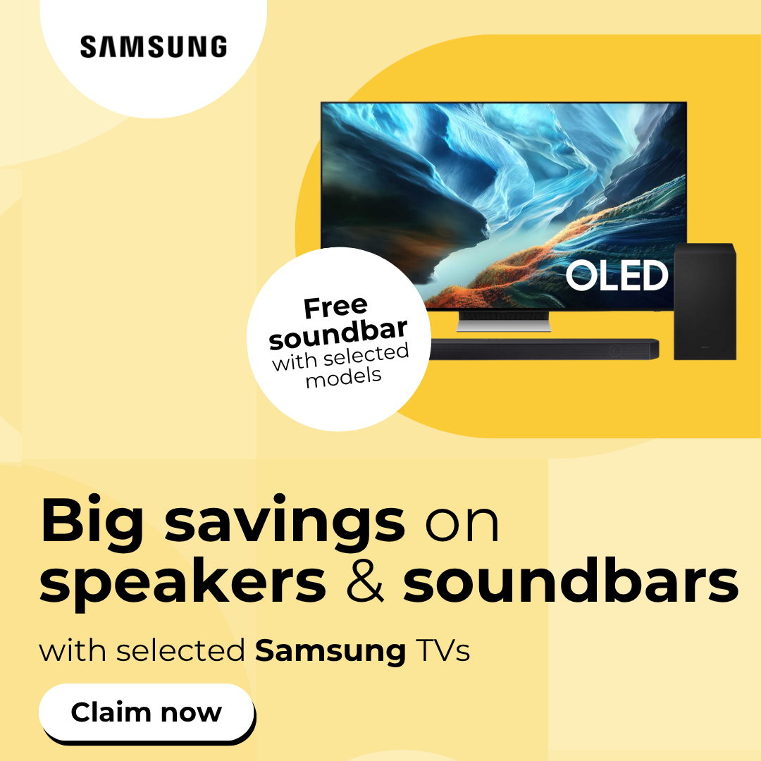 Big savings on speakers & soundbars with any Samsung TV